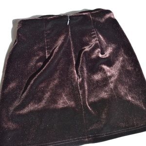 Forever 21 Skirts - Forever 21 Brown Velour Boho Lace Up Skirt Forever 21 Skirts - Forever 21 Brown Velour Boho Lace Up Skirt
